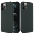 Funda de Silicona Líquida para iPhone 12/12 Pro - Compatible con MagSafe - Verde Oscuro