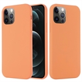 Funda de Silicona Líquida para iPhone 12/12 Pro - Compatible con MagSafe - Naranja