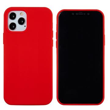 Funda de Silicona Liquid para iPhone 12 Pro Max - Rojo