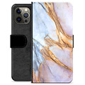 Funda Cartera Premium para iPhone 12 Pro Max - Mármol Elegante