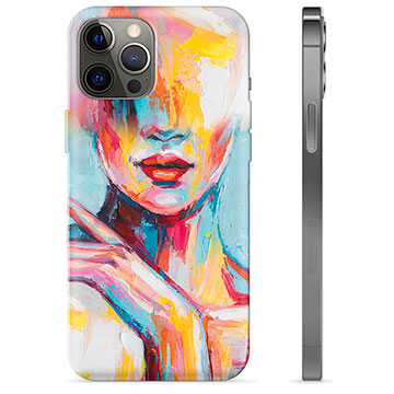 Funda de TPU para iPhone 12 Pro Max - Retrato Abstracto