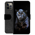 Funda Cartera Premium para iPhone 12 Pro Max - Pantera Negra