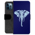 Funda Cartera Premium para iPhone 12 Pro - Elefante