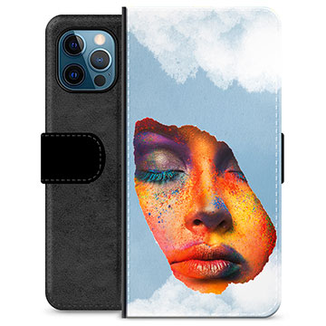 Funda Cartera Premium para iPhone 12 Pro - Pintura Facial