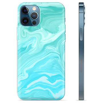 Funda de TPU para iPhone 12 Pro - Mármol Azul