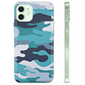 Funda de TPU para iPhone 12 - Camuflaje Azul