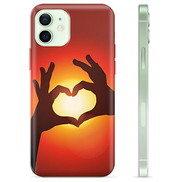 Funda de TPU para iPhone 12 - Silueta del Corazón