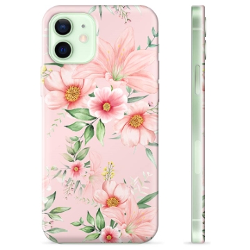 Funda de TPU para iPhone 12 - Flores de Acuarela