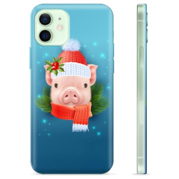 Funda de TPU para iPhone 12 - Piggy de Invierno