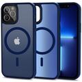 Carcasa Tech-Protect Magmat para iPhone 12/12 Pro - Compatible con MagSafe - Azul Marino