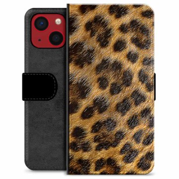 Funda Cartera Premium para iPhone 13 Mini - Leopardo