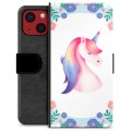 Funda Cartera Premium para iPhone 13 Mini - Unicornio