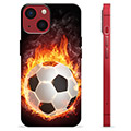 Funda de TPU para iPhone 13 Mini - Pelota de Fútbol en Llamas