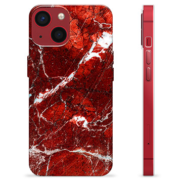 Funda de TPU para iPhone 13 Mini - Mármol Rojo