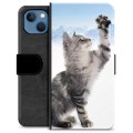 Funda Cartera Premium para iPhone 13 - Gato