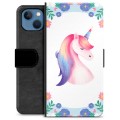 Funda Cartera Premium para iPhone 13 - Unicornio