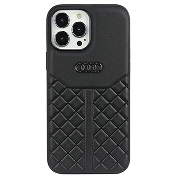 Carcasa Recubierta de Cuero Audi para iPhone 13/13 Pro - Negro