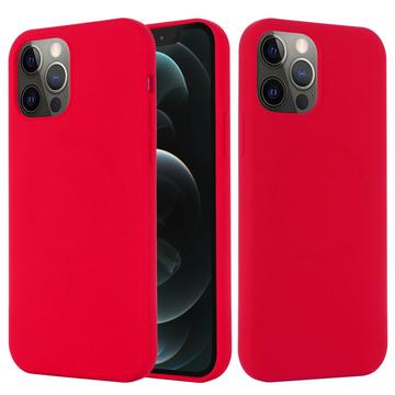 Funda de Silicona Líquida para iPhone 13 Pro Max - Compatible con MagSafe - Rojo