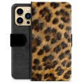 Funda Cartera Premium para iPhone 13 Pro Max - Leopardo