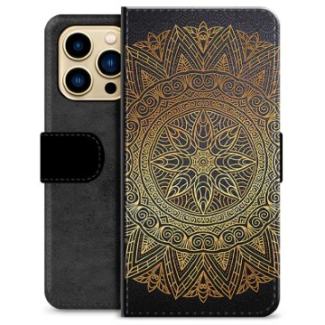 Funda Cartera Premium para iPhone 13 Pro Max - Mandala