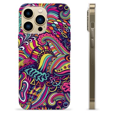 Funda de TPU para iPhone 13 Pro Max - Flores Abstractas