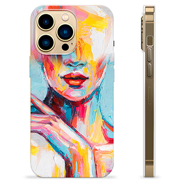 Funda de TPU para iPhone 13 Pro Max - Retrato Abstracto