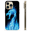 Funda de TPU para iPhone 13 Pro Max - Dragón de Fuego Azul