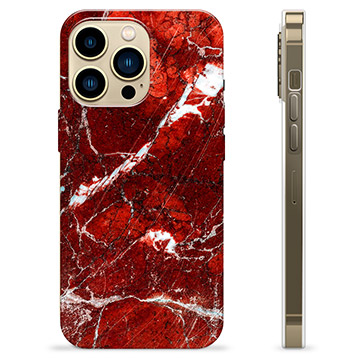 Funda de TPU para iPhone 13 Pro Max - Mármol Rojo