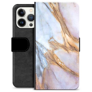 Funda Cartera Premium para iPhone 13 Pro - Mármol Elegante