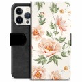 Funda Cartera Premium para iPhone 13 Pro - Floral