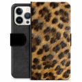 Funda Cartera Premium para iPhone 13 Pro - Leopardo