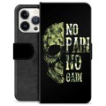 Funda Cartera Premium para iPhone 13 Pro - No Pain, No Gain