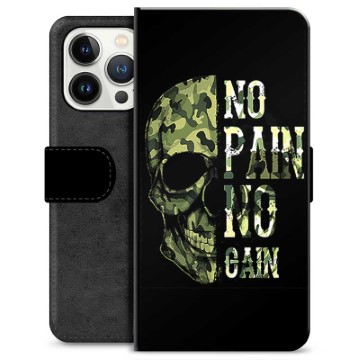 Funda Cartera Premium para iPhone 13 Pro - No Pain, No Gain