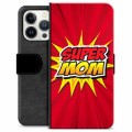 Funda Cartera Premium para iPhone 13 Pro - Super Mom
