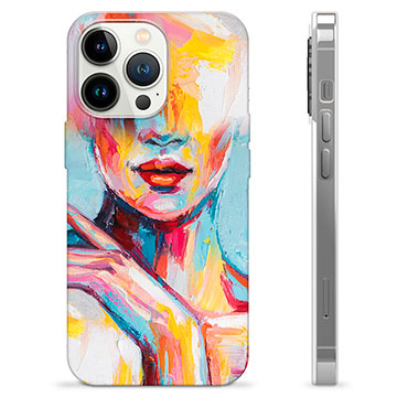 Funda de TPU para iPhone 13 Pro - Retrato Abstracto