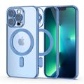 Funda Tech-Protect MagShine para iPhone 13 Pro - Compatible con MagSafe - Azul / Transparente