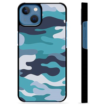Carcasa Protectora para iPhone 13 - Camuflaje Azul