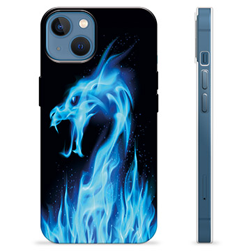 Funda de TPU para iPhone 13 - Dragón de Fuego Azul