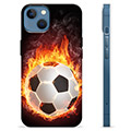 Funda de TPU para iPhone 13 - Pelota de Fútbol en Llamas
