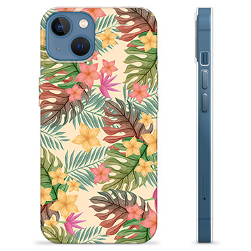 Funda de TPU para iPhone 13 - Flores Rosadas