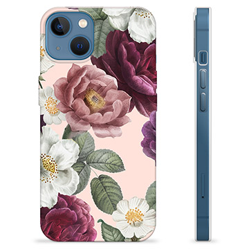 Funda de TPU para iPhone 13 - Flores Románticas