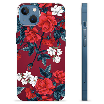 Funda de TPU para iPhone 13 - Flores Vintage