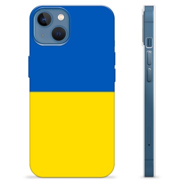 Funda TPU con bandera de Ucrania para iPhone 13 - Amarillo y azul claro