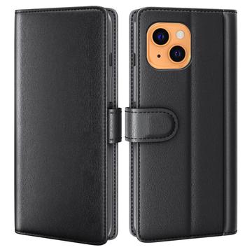 Funda de Cuero para iPhone 13 - Estilo Cartera - Negro