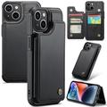 Funda iPhone 14 Plus Caseme C22 RFID Card Wallet - Negro