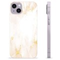 Funda de TPU para iPhone 14 Plus - Mármol Perla Dorada