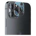 Protector de lente de cámara Lippa para iPhone 14 Pro/14 Pro Max - 9H - Transparente / Negro