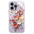 Funda híbrida iPhone 14 Pro Ramo de flores - Violeta