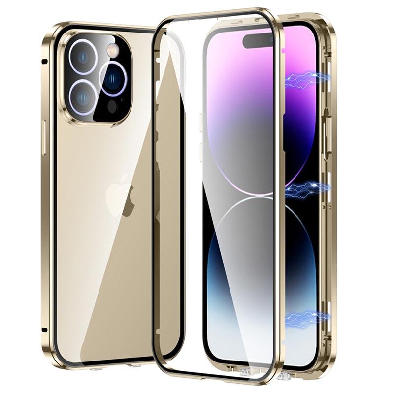 Carcasa Magnética con Cristal Templado para iPhone 14 Pro