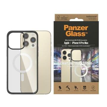 Funda Antibacterias PanzerGlass ClearCase MagSafe para iPhone 14 Pro Max - Negra / Transparente